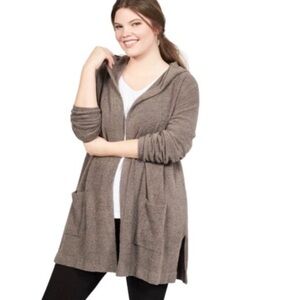 BAREFOOT DREAMS Cozychic Lite Hooded Cardigan